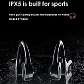 זול אוזניות ספורט-אוזניות הולכת עצם Bluetooth 5.3 אוזניות וו אוזניים אלחוטיות ipx5 אוזניות ספורט עמידות למים אוזניות קלות משקל עם מיקרופון