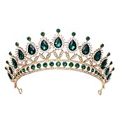 billige Tilbehør til hårstyling-krystall dronning kroner og tiaraer med kam pannebånd for kvinner og jenter prinsesse kroner hår tilbehør til bryllup bursdag halloween kostyme cosplay