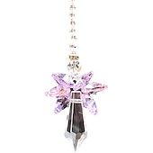 tanie Łapacze snów-Rainbow angel crystal suncatcher kolorowa zawieszka wisząca dekoracja do domowego ogrodu samochodowego