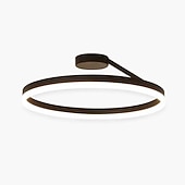 baratos Luzes de teto reguláveis-Luz de Teto LED 50cm Design de Círculo em Anel com 1 Lâmpada Dimerizável Acabamentos Pintados em Alumínio Estilo Moderno Luxuoso para Sala de Jantar Quarto Luminárias Penduradas 110-240V SOMENTE