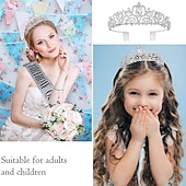 baratos Acessórios de penteados-feliz aniversário rainha do casamento tiara para mulheres coroas de aniversário para mulheres tiaras para mulheres faixa de feliz aniversário suprimentos para festa de aniversário feminino decorações