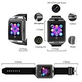 cheap Smartwatch-Q18 Smart Watch 1.54&#039;&#039; Smartwatch Fitness Running Watch with Camera and Sim Card Bluetooth Pedometer Call Sedentary Message Reminder Step Tracker Compatible with Android iOS  Hands-Free Calls Unisex