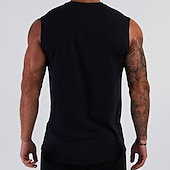Недорогие Спортивные майки-Муж. Безрукавка Майки Без рукавов V-образный вырез Лето Полотняное плетение Мода Мышцы Тренировка Отпуск спорт Повседневные Черный Белый Винный Футболка для мужчин