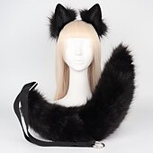 abordables Accessoires de coiffure-pince à queue de renard oreilles de chat pattes de loup gants costume de cosplay carnaval fantaisie accessoires de costume de fête