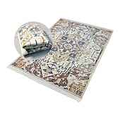 cheap Living Room &amp; Bedroom Rugs-Retro Carpet Persian Living Room Rug Bedside Floor Mat Non-Skid Foldable Bedroom Imitation Cashmere Thickened Plush Carpet