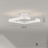 economico Modello a cerchio-lampada a sospensione a led 50cm design a cerchio ad anello a 1 luce dimmerabile finiture verniciate in alluminio lussuose lampade a sospensione per camera da letto in stile moderno 110-240v
