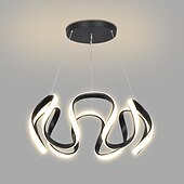billige Sirkeldesign-led pendellys 50cm 1-lys ring sirkeldesign dimbar aluminiumslakkert finish luksuriøs moderne stil spisestue soverom pendellamper 110-240v kun dimmes med fjernkontroll
