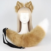 abordables Accessoires de coiffure-pince à queue de renard oreilles de chat pattes de loup gants costume de cosplay carnaval fantaisie accessoires de costume de fête