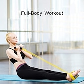cheap Yoga Gear-Pedal Resistance Band Sit-up Pull Rope Natural Latex Bodybuilding Expander 27.0*15.0*9.0 cm Sports Latex Home Workout Gym Pilates Strength Training Muscular Bodyweight Training Physical Therapy