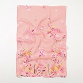 voordelige Sjaals-lente zomer mode bloemen dunne stijl chiffon sjaal sjaal lady print zachte vakantie strand-up wrap 150*50 cm