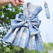 abordables Robes-Chien Chat Harnais Robe Mode Mignon Basique Lavable Confortable Extérieur Décontracté Quotidien Promenade Vêtements pour Chiens for Bichon Frisé Spitz Nain Bébé Animal Papillon Petit