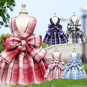 abordables Robes-Chien Chat Harnais Robe Mode Mignon Basique Lavable Confortable Extérieur Décontracté Quotidien Promenade Vêtements pour Chiens for Bichon Frisé Spitz Nain Bébé Animal Papillon Petit