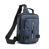 cheap Laptop Bags,Cases &amp; Sleeves-Men Anti Theft Chest Bag Shoulder Bags School Short Trip Messengers Bags Men&#039;s Nylon Sling Pack USB Charging Crossbody Backpack, Back to School Gift