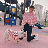 abordables Vêtements &amp; accessoires-Chien Chat Sweat-shirt Tenues assorties Décontractées Style Simple Doux Lavable Confortable Extérieur Casual Quotidien Vêtements pour chiens for Bichon Frisé Loulou de Poméranie Bébé Animal Papillon