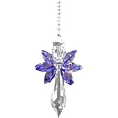 tanie Łapacze snów-Rainbow angel crystal suncatcher kolorowa zawieszka wisząca dekoracja do domowego ogrodu samochodowego