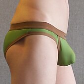 preiswerte Herrenunterwäsche &amp; -socken-Herren 2packs Slip Unterhosen Nylon Waschbar Komfortabel Buchstabe Tiefe Hüfthöhe Schwarz Weiß