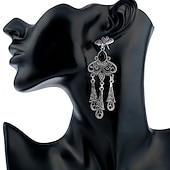 economico Abiti degli anni '20-Set Anni Ruggenti Anni 1920 Lunghezza al ginocchio Abito Flapper Abito da cocktail Set di accessori con accessori Taglie Forti Normale Senza maniche Il grande Gatsby Invitato al matrimonio Paillettes