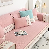 billige Sofatrekk-sofamatte sofatrekk sofatrekketrekk grå anti-katt riper sofa setepute trekk til lenestol loveseat 4 eller 3 seter l form for barn, kjæledyr, katter(selges ikke i sett)