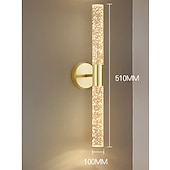 رخيصةأون مصابيح جدارية LED-lightinthebox أدى الجدار الشمعدان مصباح داخلي الحد الأدنى فقاعات شريط خطي جدار جبل ضوء طويل ديكور المنزل الإضاءة لاعبا اساسيا، أضواء غسل الجدار الداخلي لغرفة المعيشة غرفة النوم