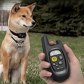 お買い得  犬用トレーニング用品-1600ft ペット犬用トレーニング首輪 防水充電式リモコン 3 モード ビープ音 振動 衝撃 9 レベル調整可能なキーパッド ロック タイプ c ポート