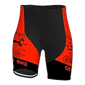 cheap Men&#039;s Shorts, Tights &amp; Pants-Men&#039;s Graphic Letter &amp; Number Funny Cycling Road Shorts Cycling Shorts Bike Padded Shorts / Chamois Bottoms Race Fit Mountain Bike MTB Road Bike Cycling Sports 3D Pad Cycling Quick Dry Moisture