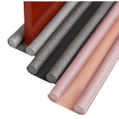 economico forniture edilizie-1pc tappo antispiffero da 36,6 pollici sotto la porta antirumore nero tappi per fessure porta d&#039;ingresso paraspifferi per la parte inferiore delle porte regolabile doppia porta tiraggio