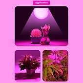 abordables Lumières intelligentes-led élèvent des ampoules 9w spectre complet 300lm b22 e26/e27 a70 18 led perles rose