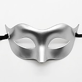economico favore di partito-maschera da ballo in maschera uomo mezza maschera per il viso festa di halloween zoro ball show performance maschera piatta