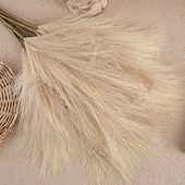 Недорогие Искусственные цветы-искусственные цветы пампасная трава восходящая блестящая трава искусственные цветы трава для свадебных букетов домашняя вечеринка украшения отеля 1 шт.