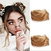 economico Chignon-2pcs mini artiglio finto spazio capelli chignon clip in chignon disordinato capelli sintetici chignon ciambella estensioni chignon parrucca accessorio coda di cavallo pezzi di capelli updo per donne