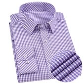 Men's Dress Shirt Lattice Wedding Outdoor Blue Purple Long Sleeve Turndown Summer Spring & Summer Clothing Apparel Print4