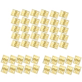 preiswerte Baumaterialien-50 Stück Mini-Scharniere aus reinem Kupfer, Retro-Messingscharniere mit 200 Stück Ersatzschrauben für Holzkisten, Schmuckkästchen, Schrank, DIY-Zubehör (10 x 8 mm/0,4 x 0,3 Zoll)