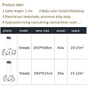 billige Sirkeldesign-led pendellys 50cm 1-lys ring sirkeldesign dimbar aluminiumslakkert finish luksuriøs moderne stil spisestue soverom pendellamper 110-240v kun dimmes med fjernkontroll