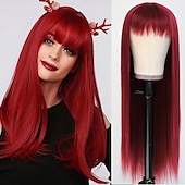 abordables Pelucas de fiesta-Pelucas verdes peluca sintética larga recta verde irlandés resistente al calor sin frente de encaje con cabello de bebé peluca sin pegamento para fiesta de San Patricio cosplay para mujeres de moda