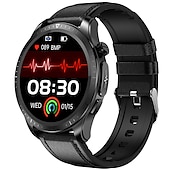billiga Smarta klockor-iMosi E420 Smart klocka 1.39 tum Smart Klocka Blåtand EKG + PPG Temperaturövervakning Stegräknare Kompatibel med Android iOS Dam Herr Lång standby Vattentät Mediakontroll IP68 46mm klockfodral