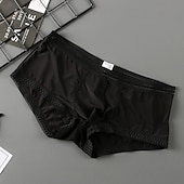 voordelige Comfortabel herenondergoed-Voor heren verpakking van 3 stuks Boxer Slip Nylon Synthetische zijde Wasbaar Comfortabel Effen Lage taille Achtergrondkleur Zwart
