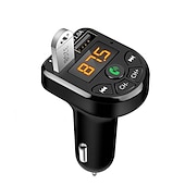 preiswerte Bluetooth Auto Kit/Freisprechanlage-Bluetooth 5.0 FM-Transmitter Car Kit MP3-Modulator-Player Wireless-Freisprecheinrichtung Audio-Empfänger Dual-USB-Schnellladegerät 3.1a