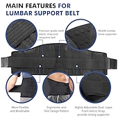 economico Bretelle &amp; Supporti-1pc cintura di supporto lombare tutore lombare per sollevare ernia del disco sciatica sollievo dal dolore tutore lombare traspirante per uomo &amp; donne
