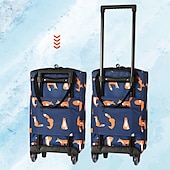 preiswerte Gepäck- und Reiseaufbewahrung-Faltbare Einkaufstasche mit Rädern, wiederverwendbare Lebensmitteleinkaufstaschen, Öko, große Lebensmittel, Supermarkt, Gemüsetaschen
