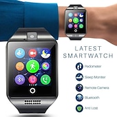 cheap Smartwatch-Q18 Smart Watch 1.54&#039;&#039; Smartwatch Fitness Running Watch with Camera and Sim Card Bluetooth Pedometer Call Sedentary Message Reminder Step Tracker Compatible with Android iOS  Hands-Free Calls Unisex