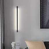 お買い得  LEDウォールライト-Lightinthebox LED 壁取り付け用燭台ランプ屋内ミニマリストリニアストリップウォールマウントライトロング家の装飾照明器具、リビングルーム寝室用屋内壁洗浄ライト