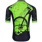 preiswerte Radtrikot Herren-Herren Radtrikot Grafik Lustig Kurzarm Fahhrad Trikot Oberteil mit 3 Gesäßtaschen Mountainbike MTB Straßenradsport Schnelltrocknend Reflektierende Streifen Rückentasche Feuchtigkeitsableitend Sport