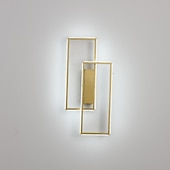 economico Lampade LED da parete-lightinthebox applique da parete a led per interni rettangolo dorato doppia luce a parete luce moderna illuminazione da parete a led in metallo per camera da letto sala da pranzo lampada da comodino