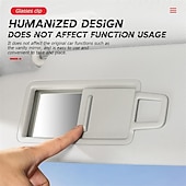 voordelige Auto-organizers-houders voor auto zonneklep magnetische glazen hanger mounter lederen brillen houder zonnescherm opslag ticket kaart clip geschikt voor suv pick-up truck alle modellen