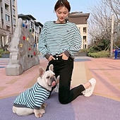 abordables Vêtements &amp; accessoires-Chien Chat Sweat-shirt Tenues assorties Décontractées Style Simple Doux Lavable Confortable Extérieur Casual Quotidien Vêtements pour chiens for Bichon Frisé Loulou de Poméranie Bébé Animal Papillon