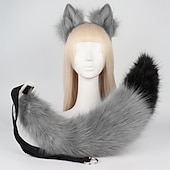 abordables Accessoires de coiffure-pince à queue de renard oreilles de chat pattes de loup gants costume de cosplay carnaval fantaisie accessoires de costume de fête