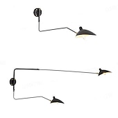 cheap Indoor Wall Lights-Simple Style Swing Wall Lamp with Dome Lampshade 1-2 Light Black Wall Lamp Suitable for Corridor Entrance Bedroom Dining Room E26/E27 Bulb