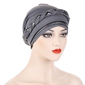preiswerte Hüte-8 farben muslimische frauen innere kappen geflochtene bandanas hijab komfort mode turban hut bunte chemo hüte kopf tragen turbante
