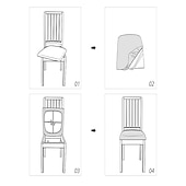 baratos Capa para Cadeira de Jantar-capa de cadeira de jantar capa elástica para cadeira boho capa de assento removível lavável protetor de cadeira capas de almofada para jantar, escritório