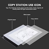 abordables 123496-LED lumière pad artiste boîte à lumière table traçage planche à dessin pad diamant peinture outils de broderie ultra mince a4 a3 a5 taille